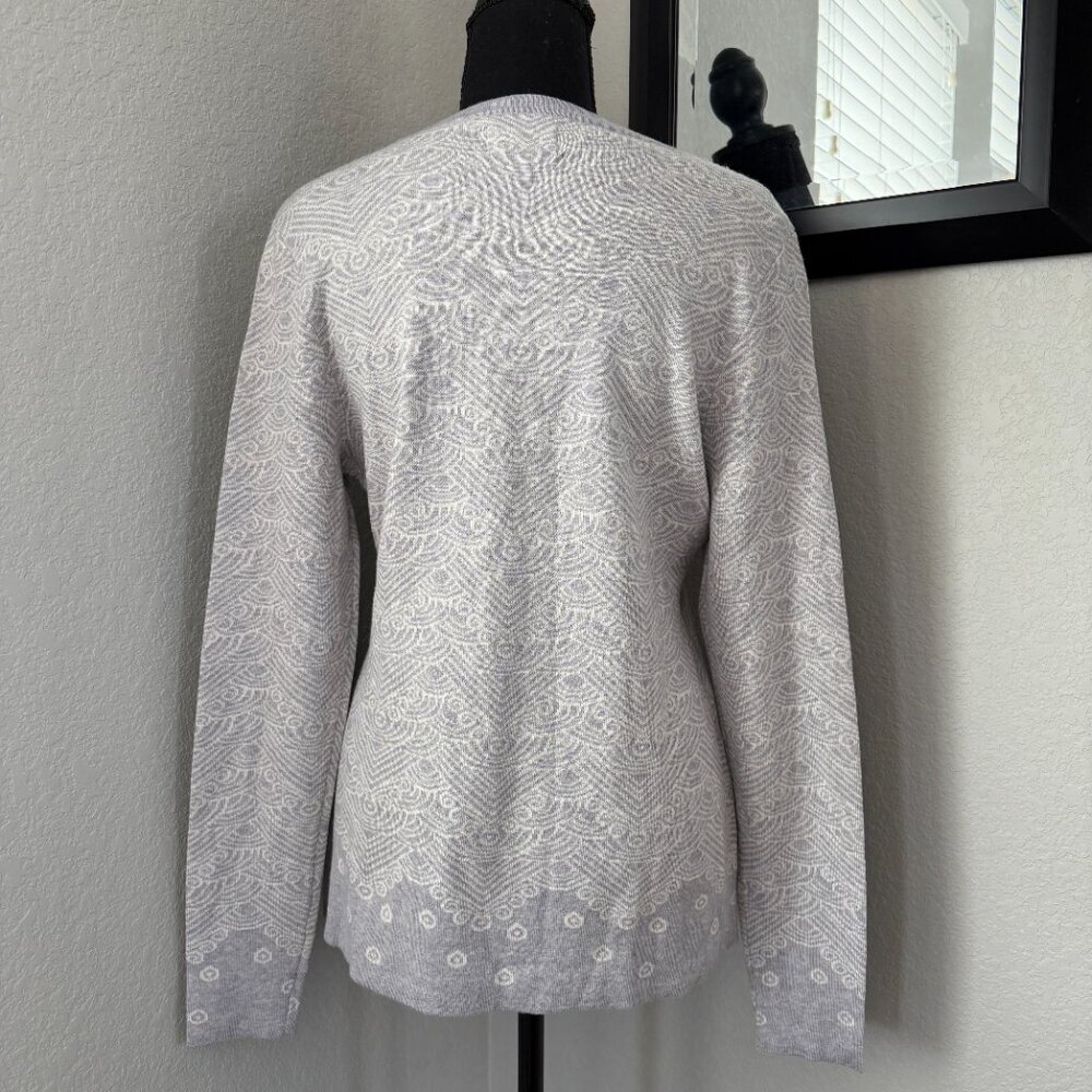ICELANDIC DESIGN Reykjavik Henley 100% Merino Wool Gray Pearl Medium - Picture 5 of 14